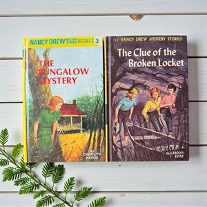Nancy Drew Mystery Stories – Hardcover Book Duo (Vintage Style)